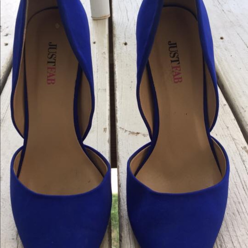 JustFab Blue Pumps